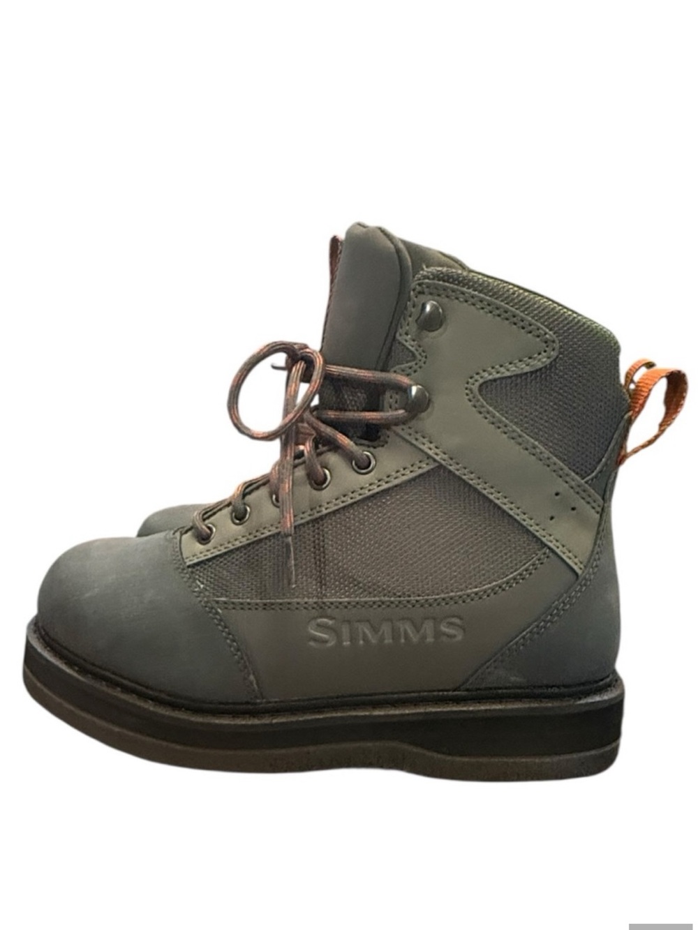 Simms Tributary Felt Sole Wading Boots Men’s Size 8 Basalt Fly Fishing NWB